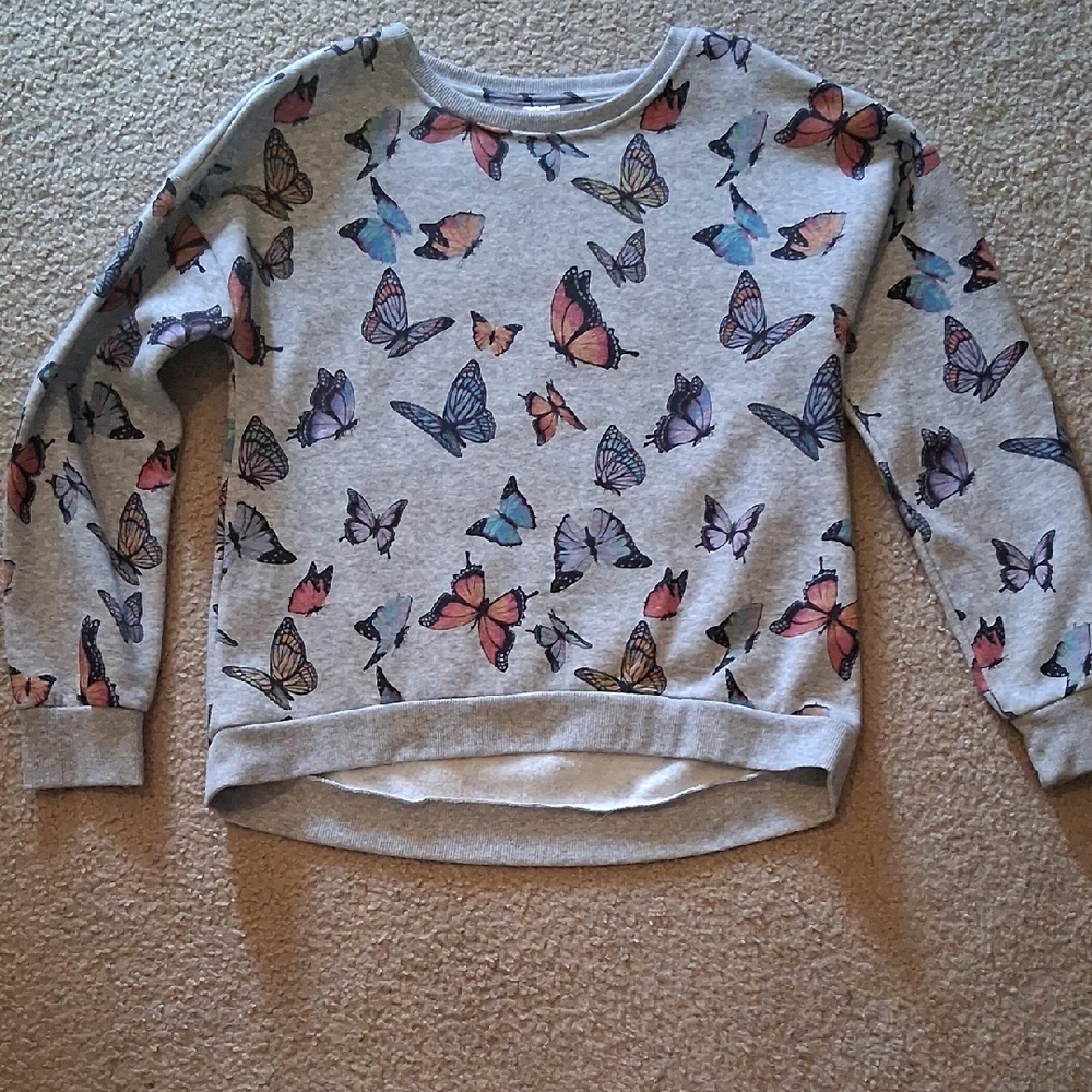 Butterfly Print Sweatshirt